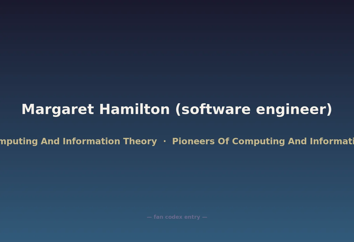 Margaret Hamilton (software engineer)